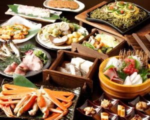 県産山海の幸と名物瓦そばの宴